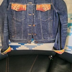 Pendleton denim with wool inlay jacket